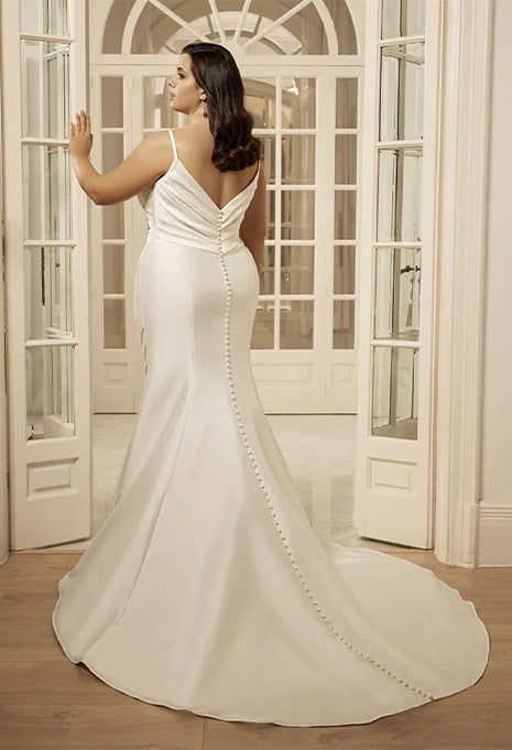 back view of Portrait Bridal X Marilyn wedding gown