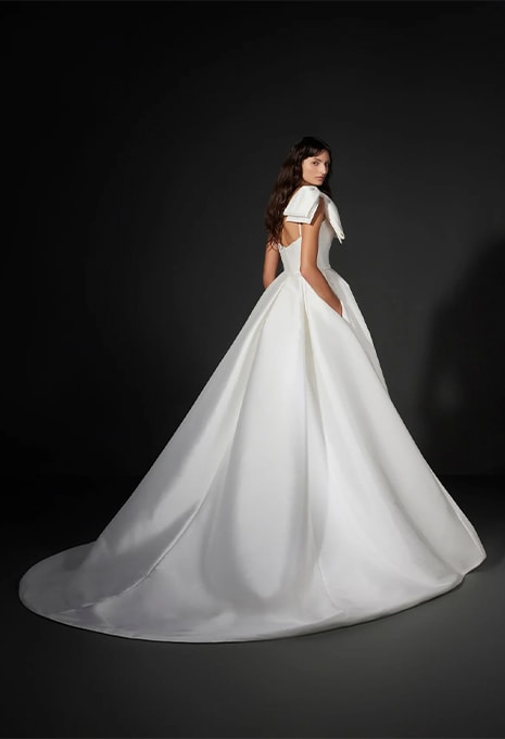 side view of Vera Wang Mira wedding gown