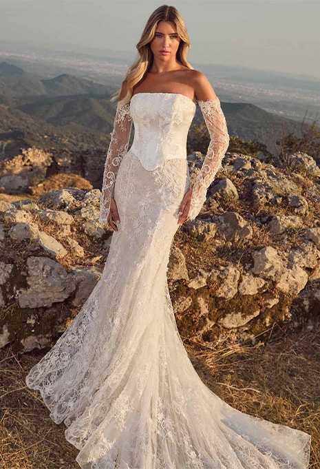 Calla Blanche Donica wedding gown