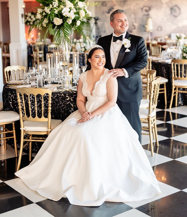 #KarozaBride:  Daniela in Nicole Milano Favignana Wedding Gown