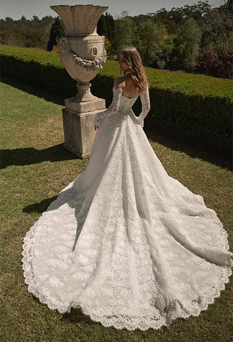 Blanche Bridal Florence wedding gown back view