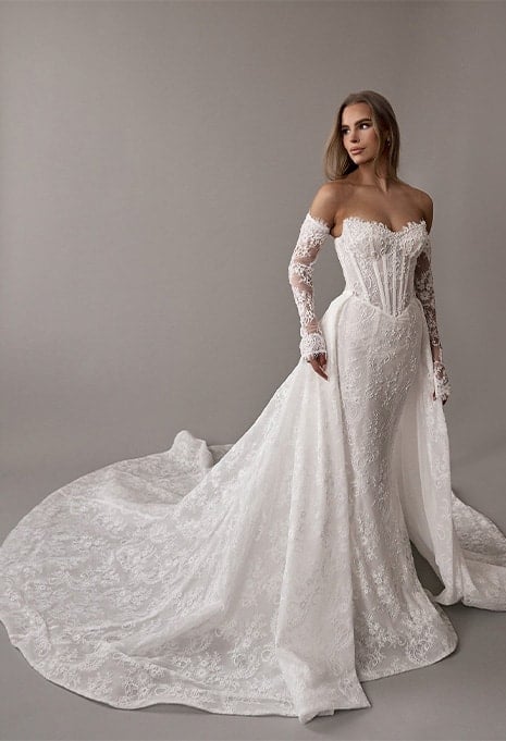 Blanche Bridal Phoebe wedding gown front view