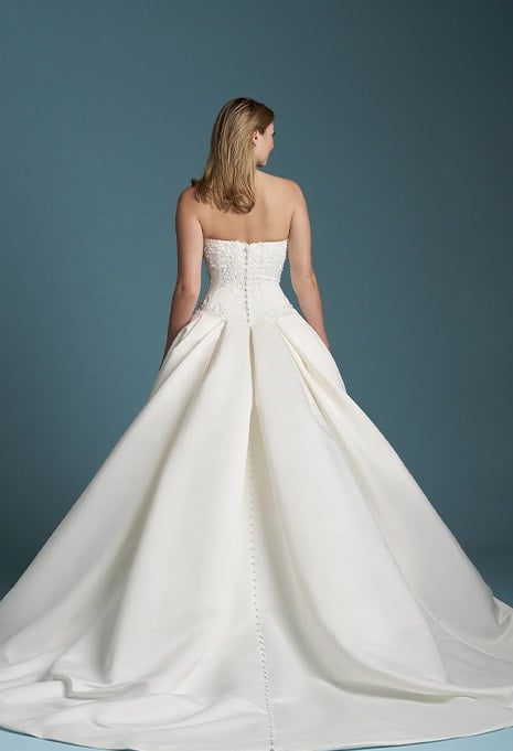 back view of Allure Bridals A1350 wedding gown