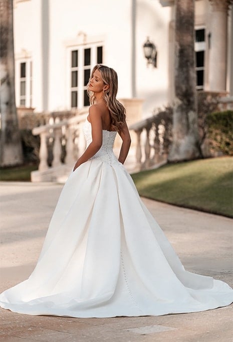 side view of Allure Bridals A1350 wedding gown