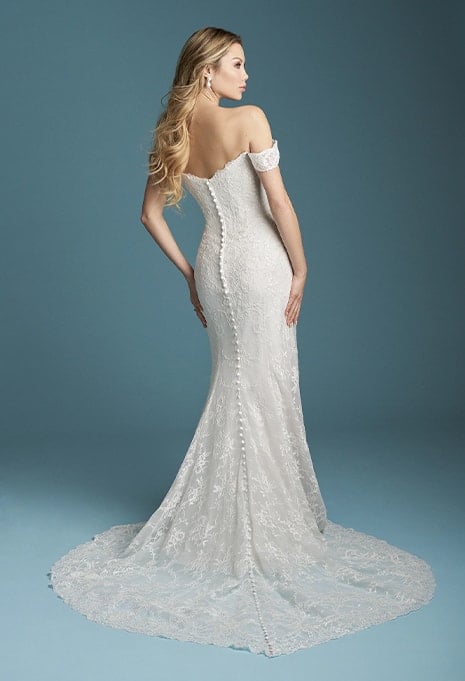 back view of Allure Bridals A1355 wedding gown