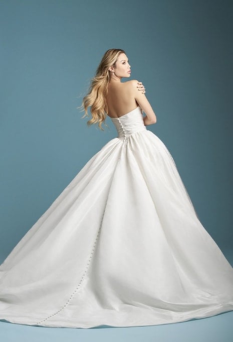side view of Allure Bridals A1359 wedding gown