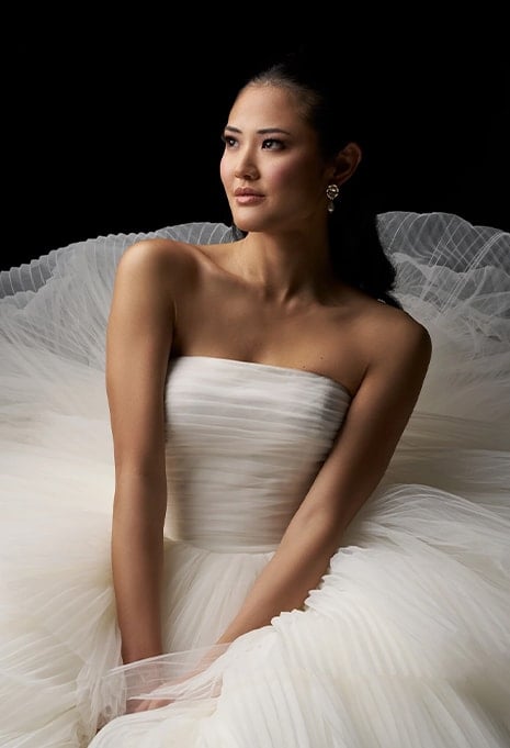 front view close-up of Allure Bridals C791