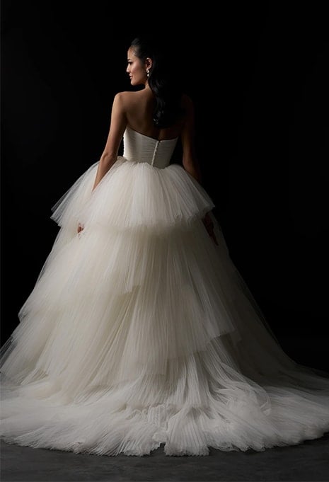 back view of Allure Bridals C791 wedding gown