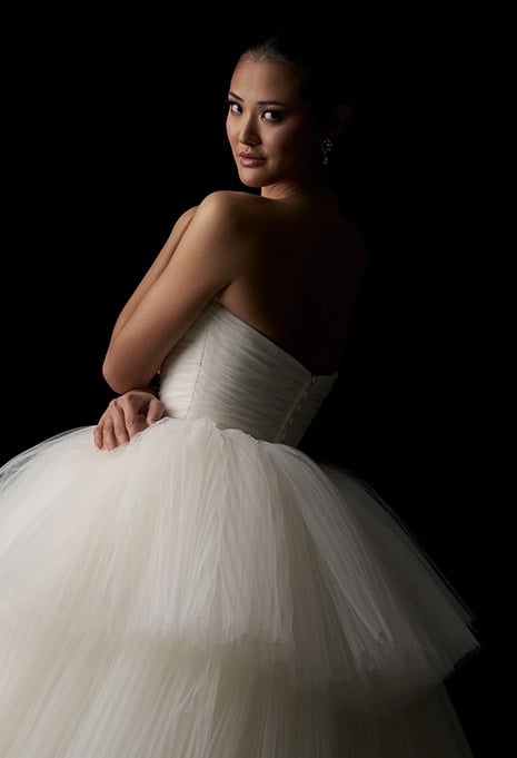 side view of Allure Bridals C791 wedding gown