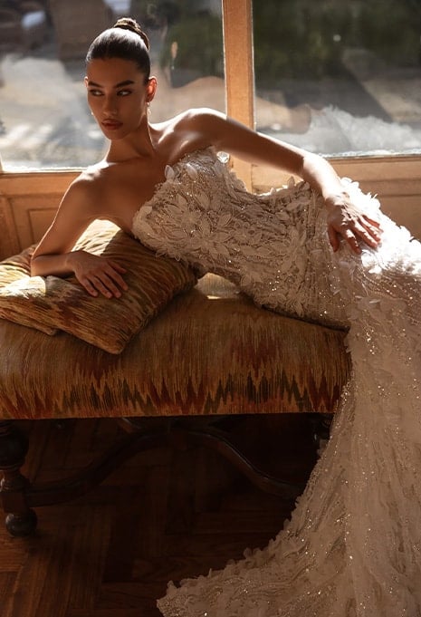 Tina Valerdi Sabine wedding gown