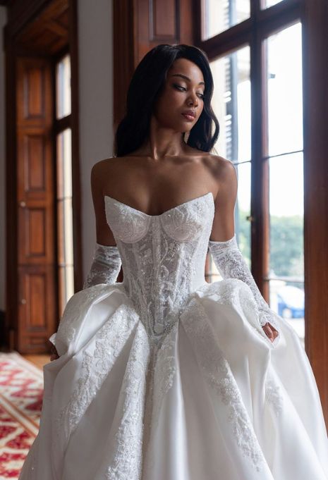 Try on Blanche Bridal Gowns in Glendale, CA | Karoza Bridal