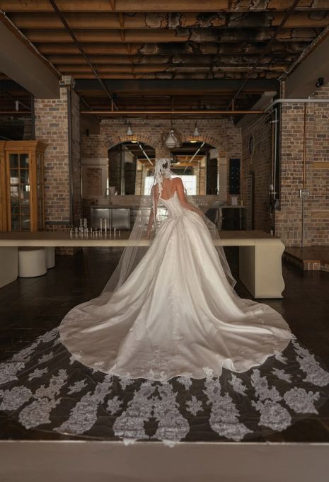 back view of Blanche Bridal Constance wedding gown