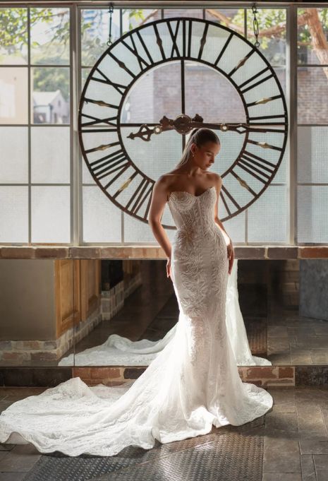 Blanche Bridal Faye wedding gown front view