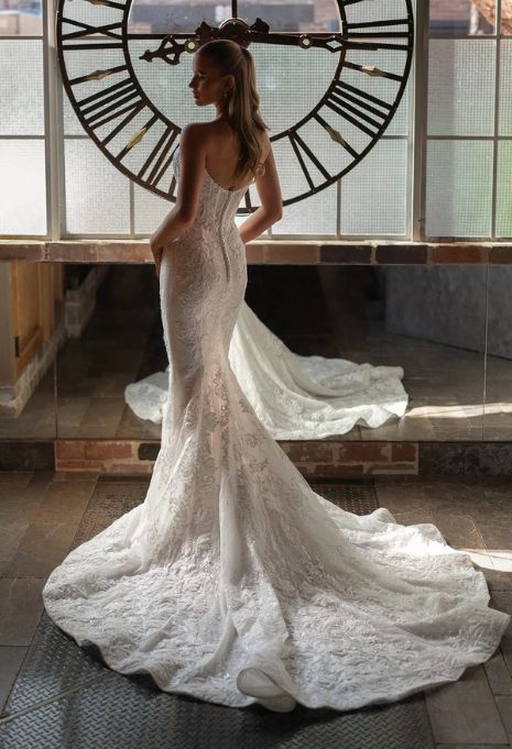 back side of Blanche Bridal Faye wedding gown
