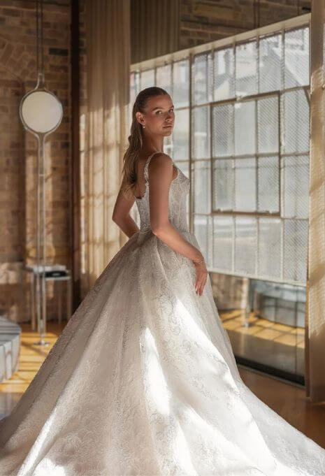 Blanche Elodie gown back